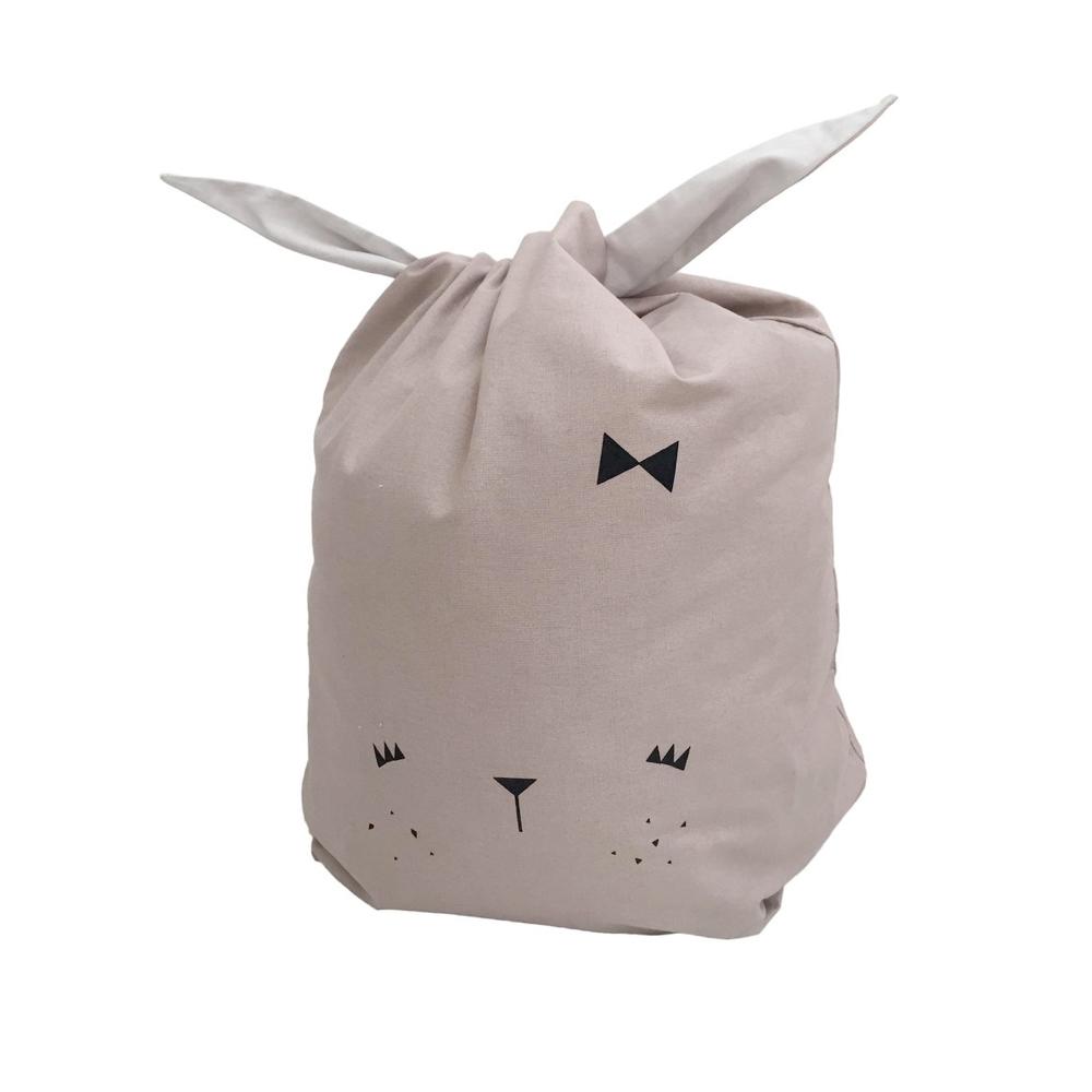 Pink Bunny Face Children's Storage Bag
