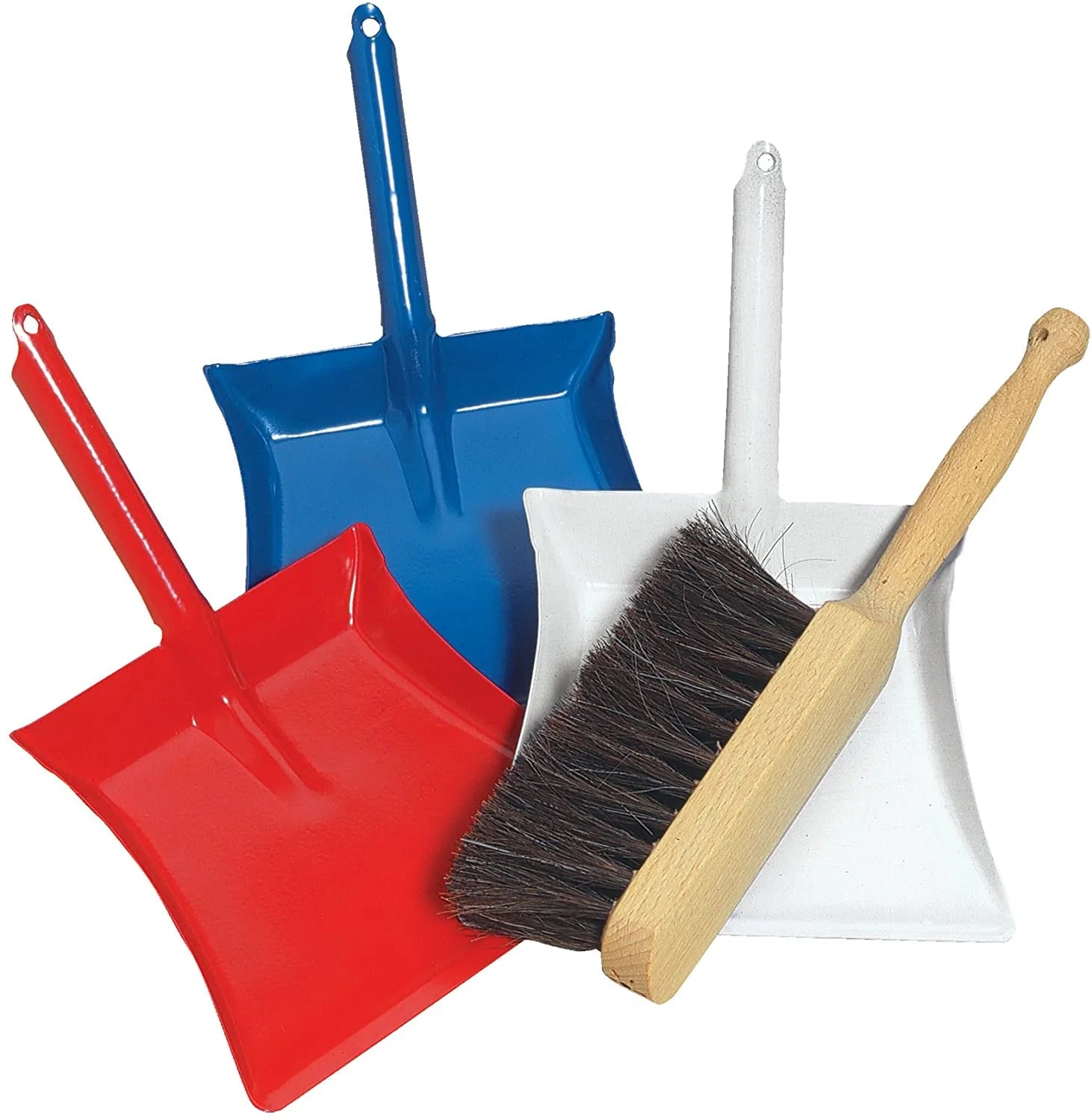 Children's Hand Brush and Dustpan Set in Red