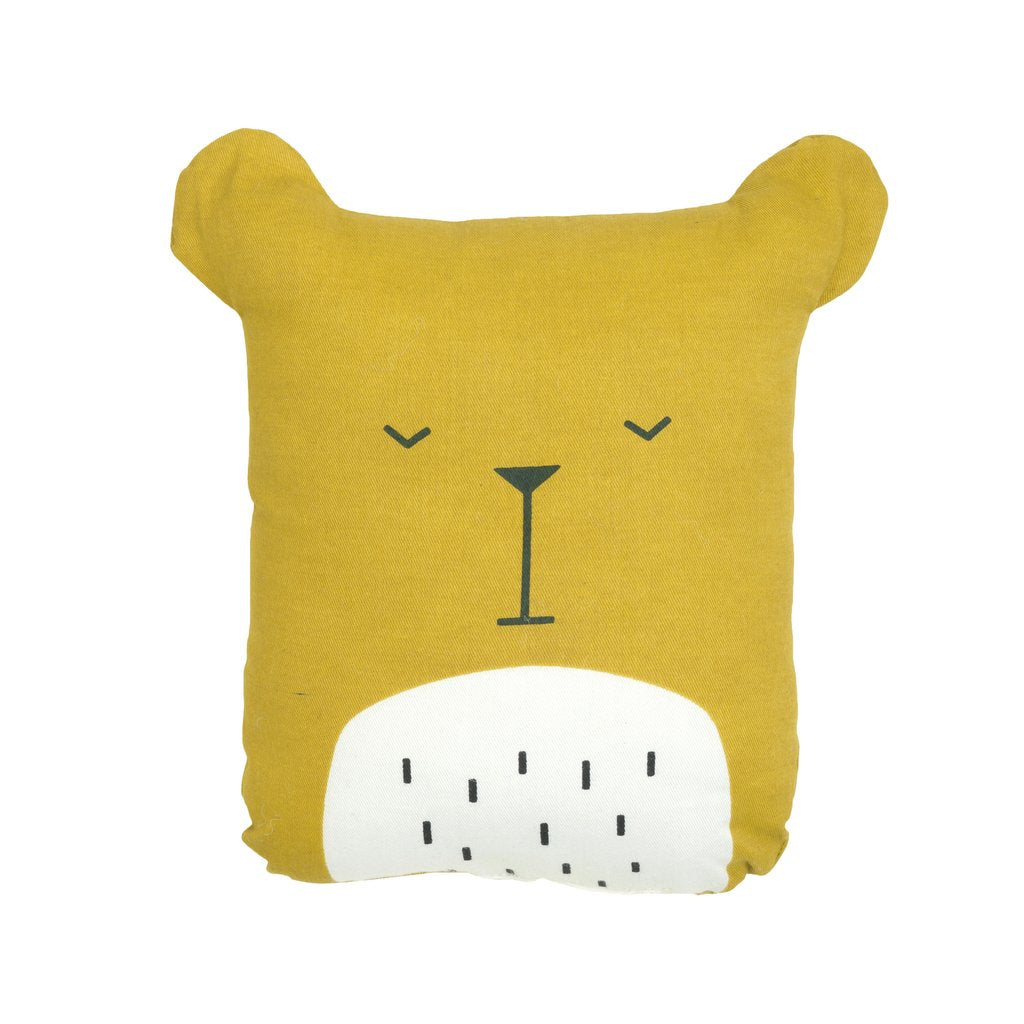 Children's Animal Cushion Honey Yellow Bear