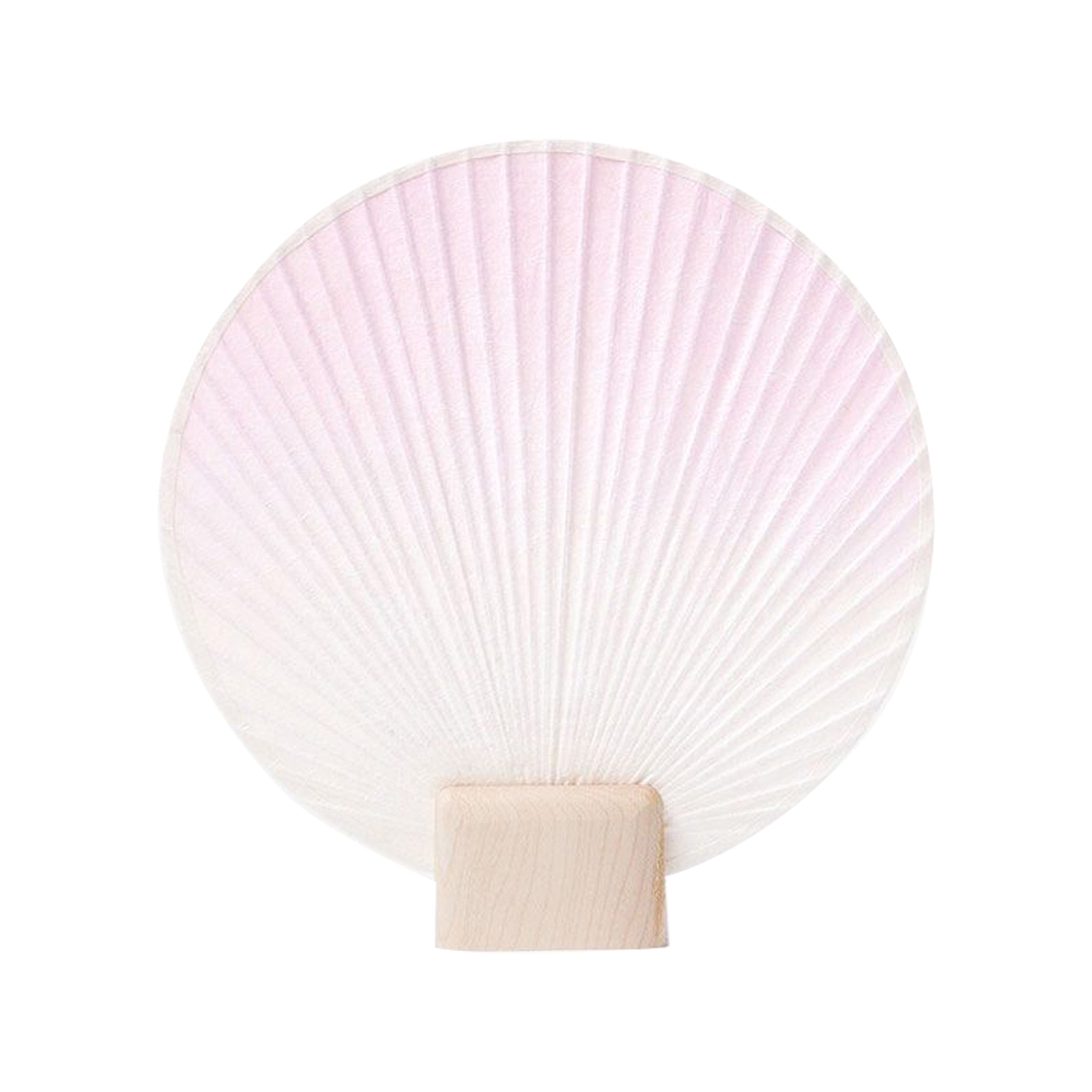 Hand Crafted Fan Round Medium in Pink