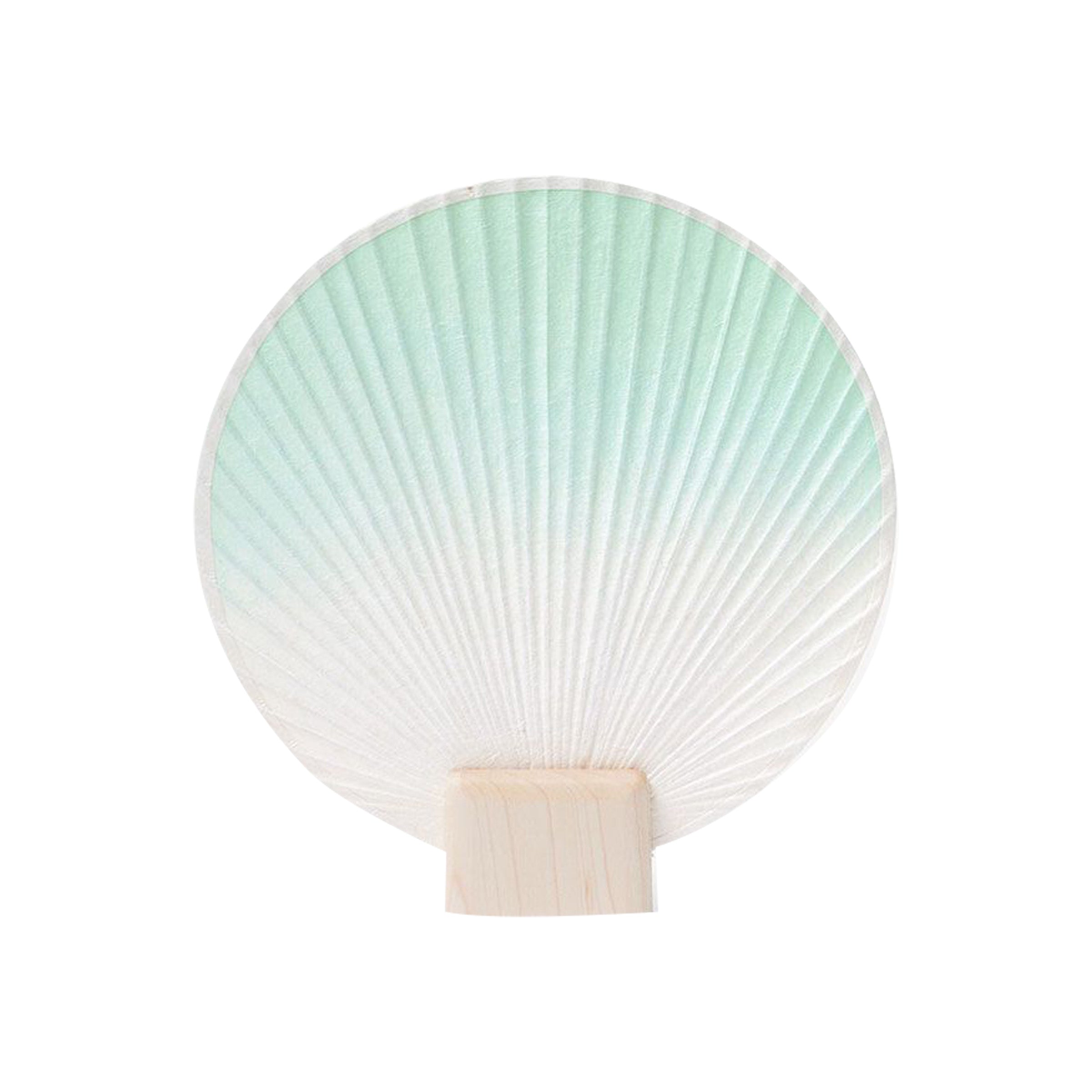 Hand Crafted Fan Round Medium in Green
