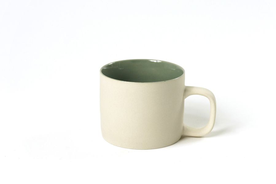 Ivory Mug with Celadon Glaze in Medium (200ml)