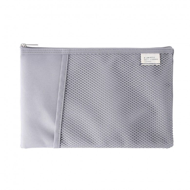 Mesh Pocket Daily Pouch in Grey