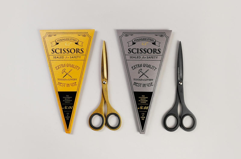Scissors 6.5" in Gold Metal