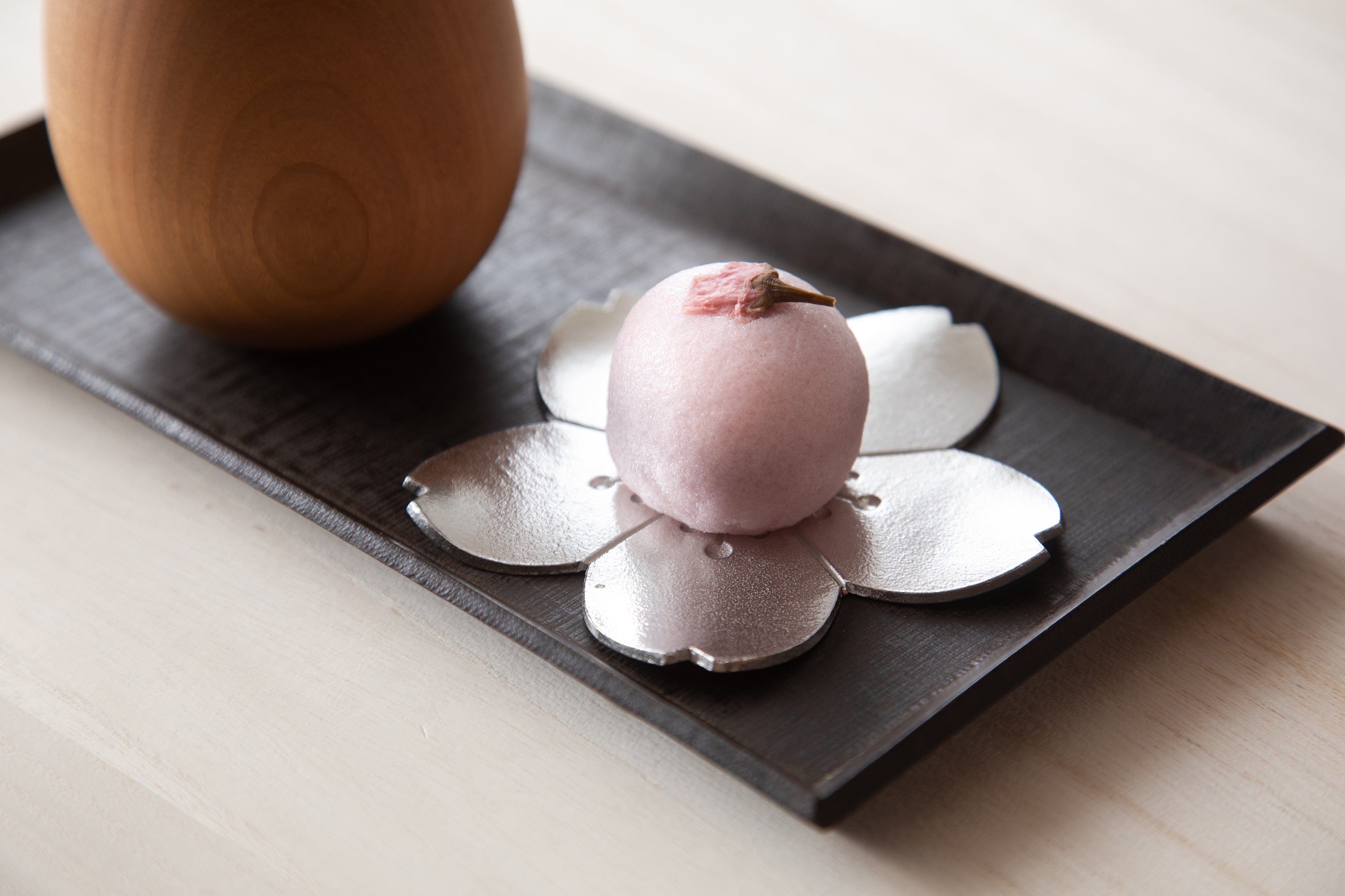 Japanese Cherry Blossom Flower Shape Small Tin Tray