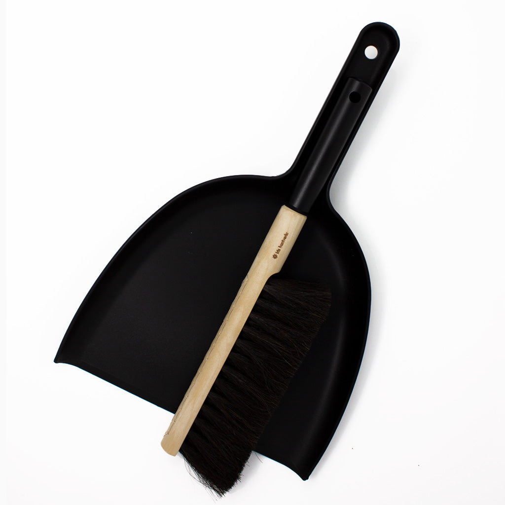 Broom and Dustpan Set in Black