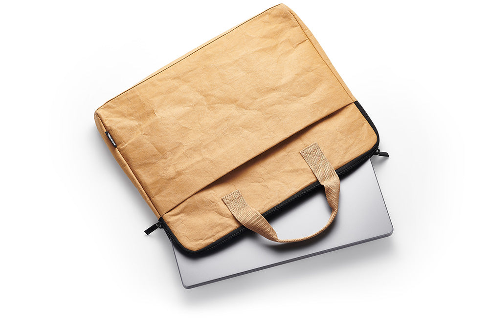 Vegan Paper Leather Laptop Case in Dust Colour