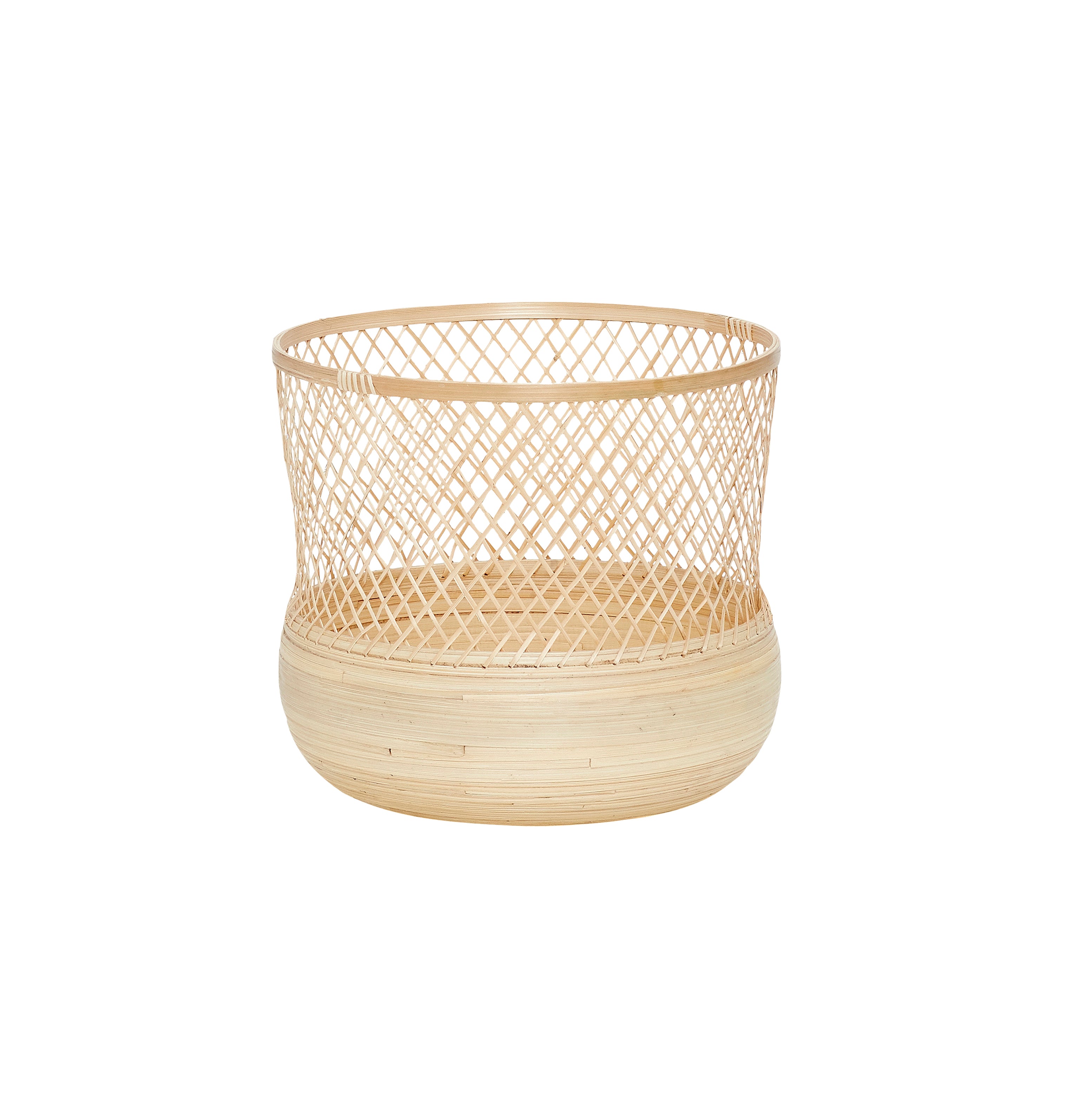 Set of 3 Round Bamboo Baskets