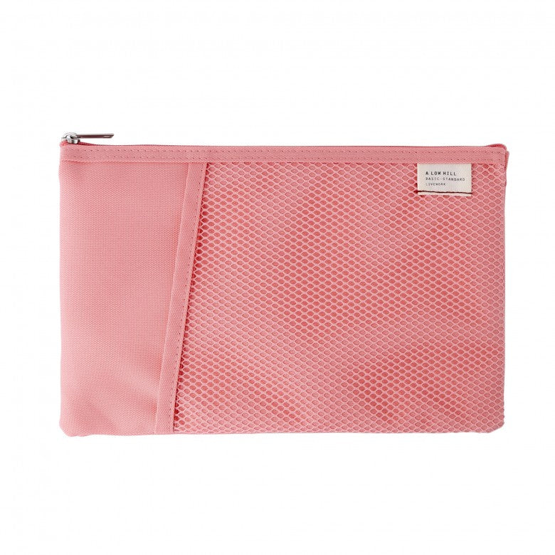 Mesh Pocket Daily Pouch in Pink