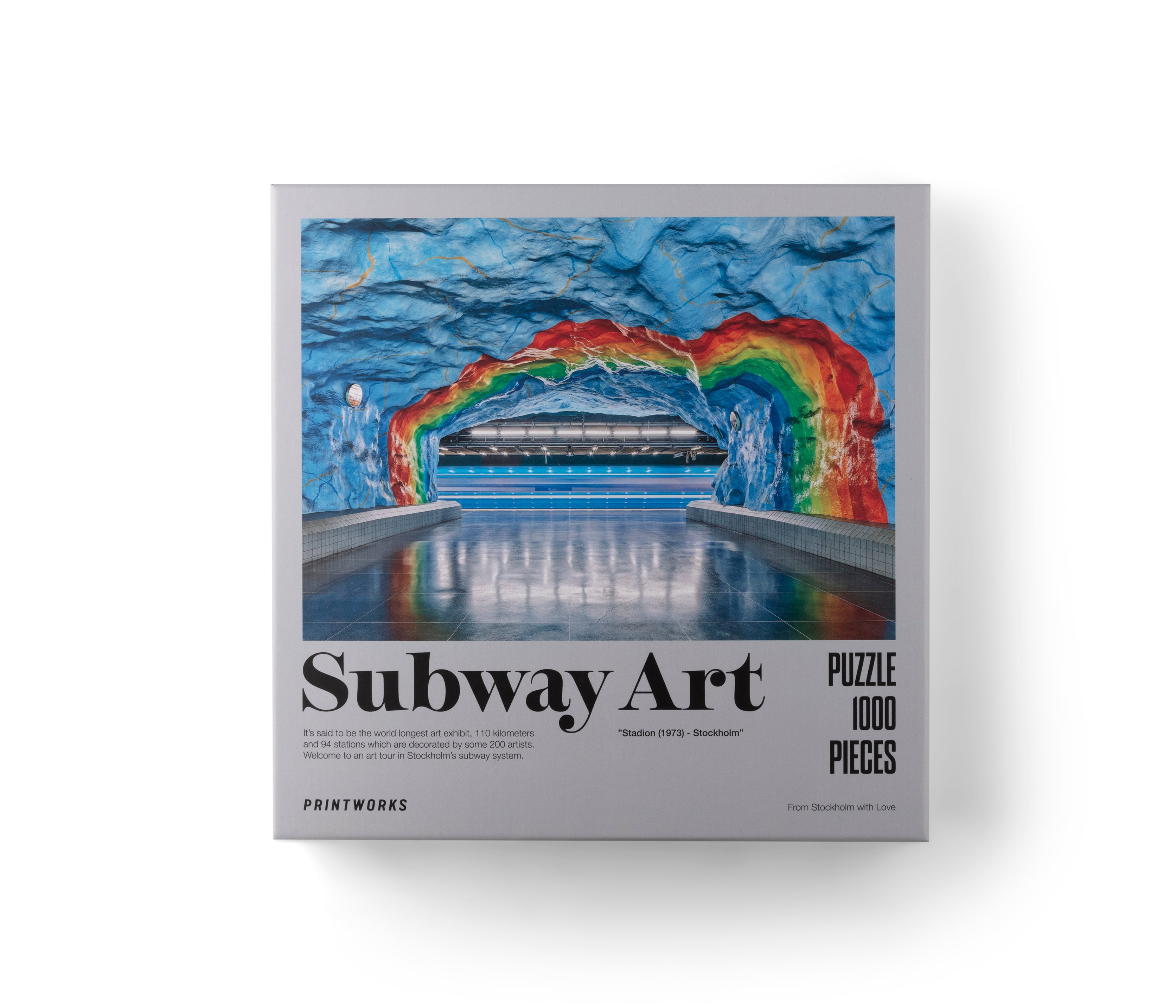 1000 Pieces Puzzle Subway Art Rainbow