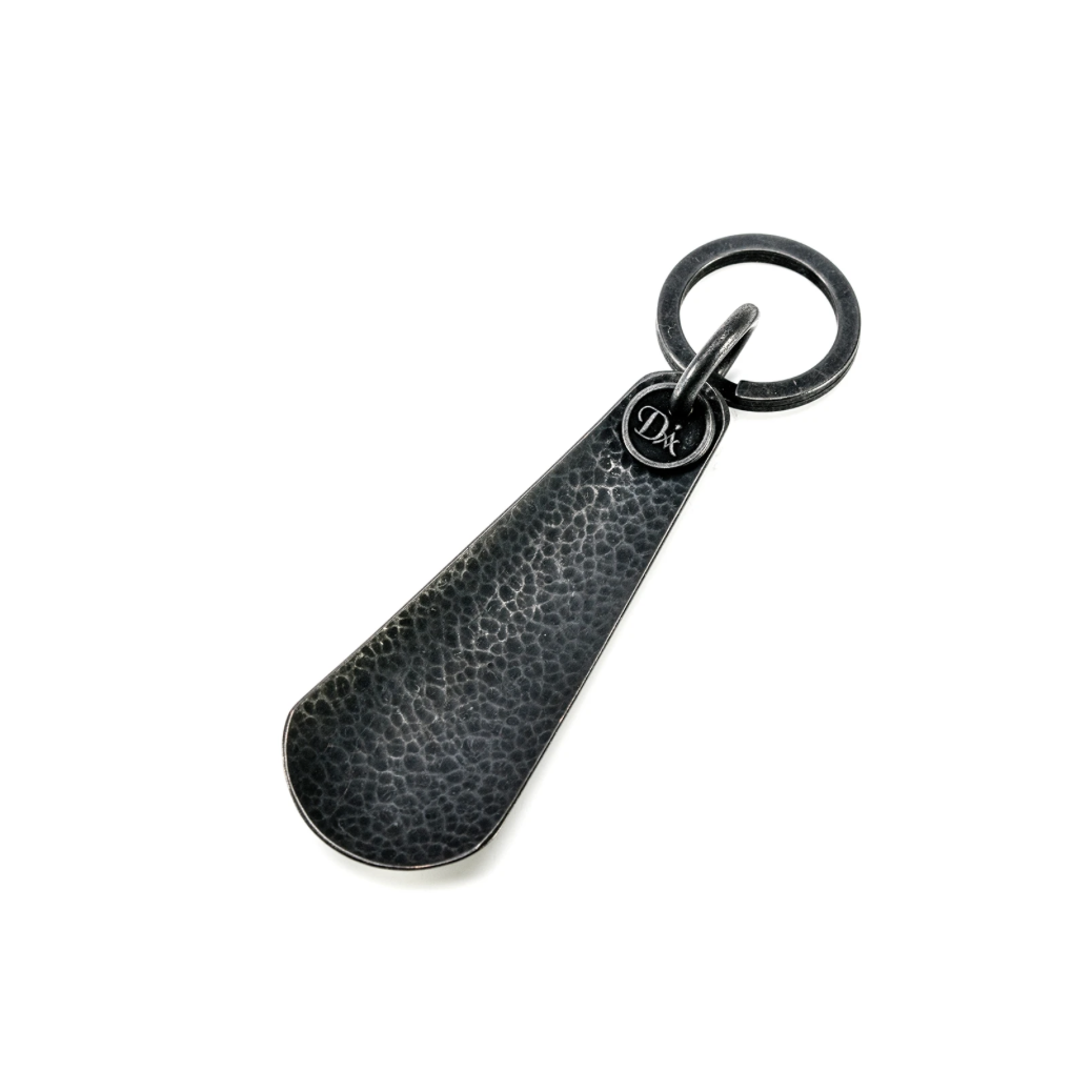 Brass Shoehorn Key Ring - Black