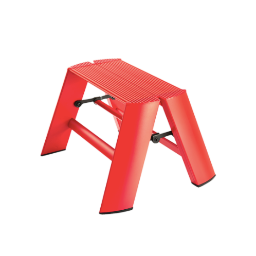 Lucano 1 Step Stool Ladder in Red