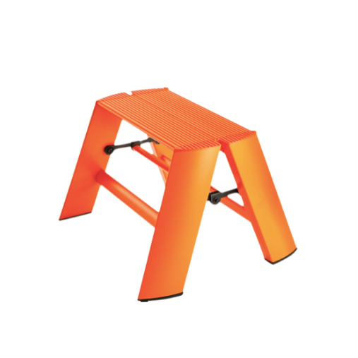 Lucano 1 Step Stool Ladder in Orange