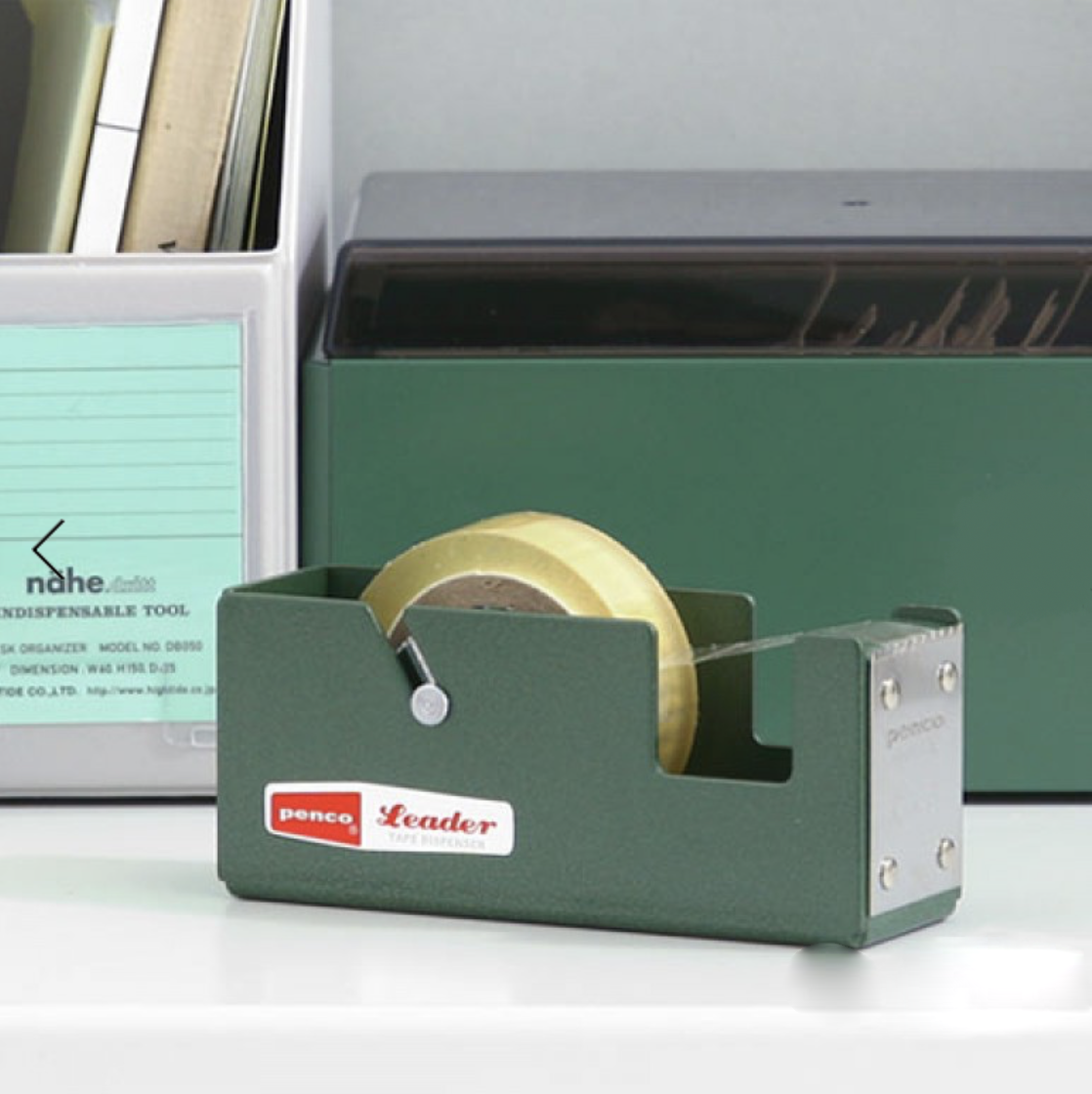 Small Tape Dispenser in Army Green