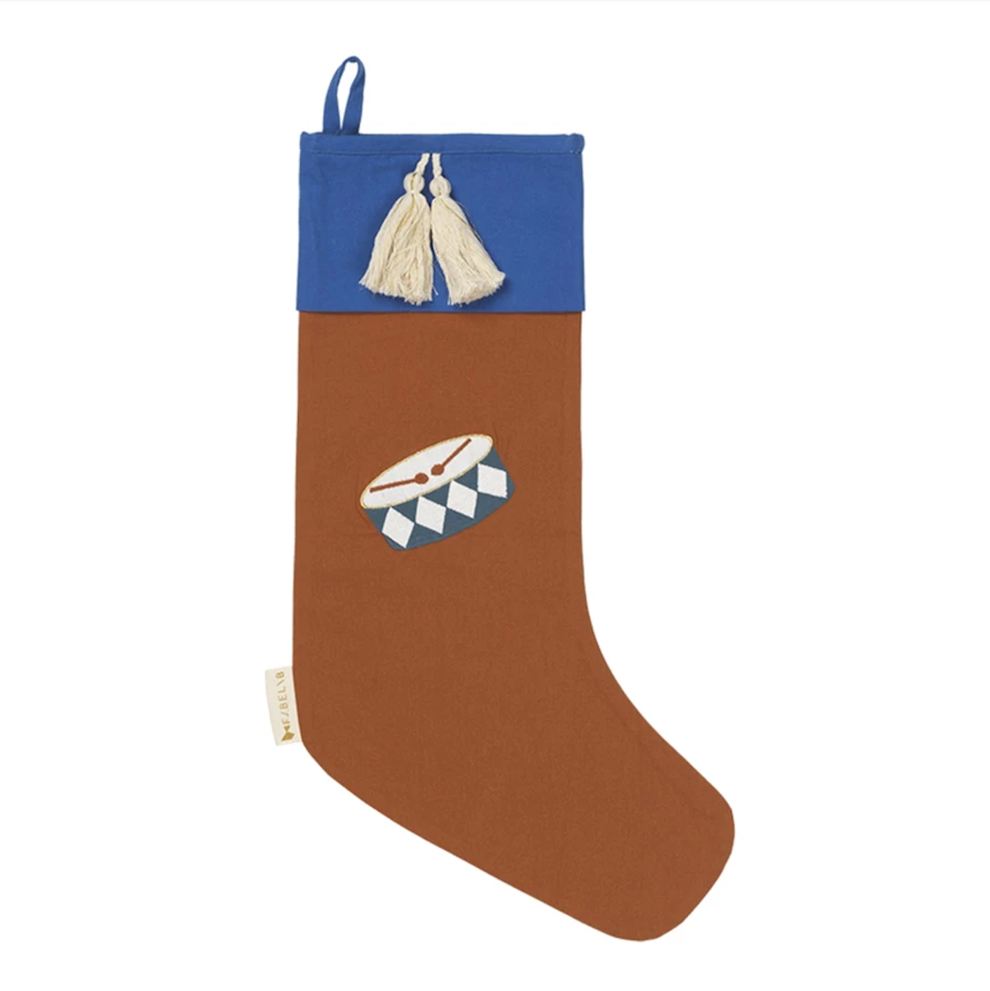 Drum Embroidery Christmas Stocking