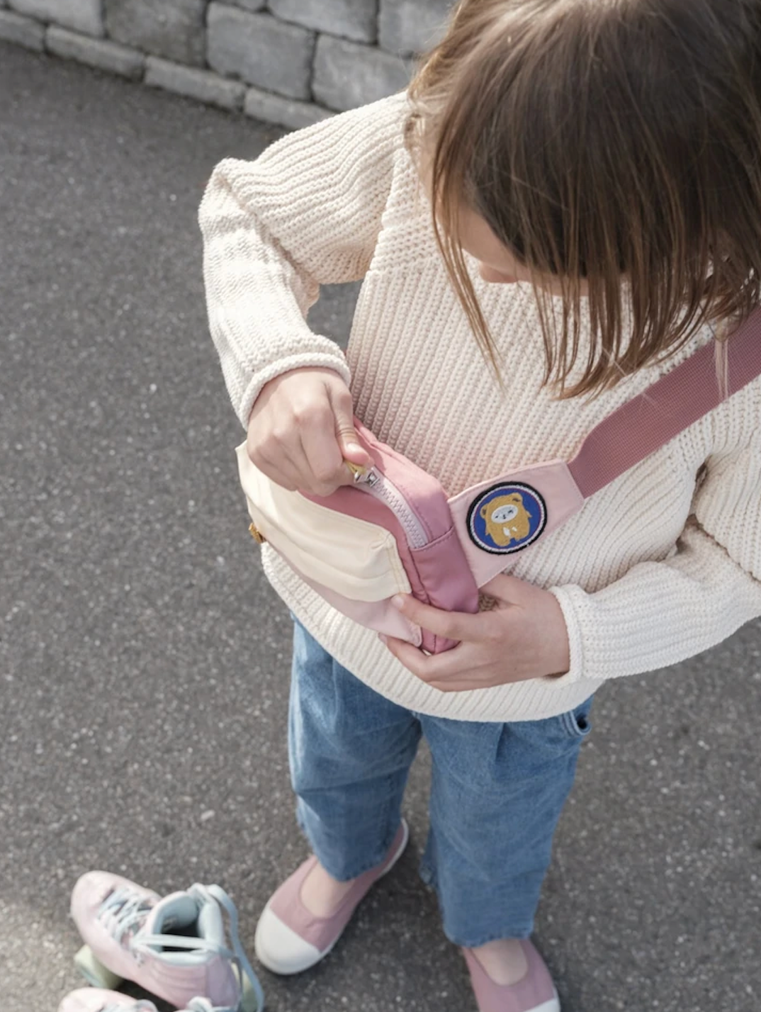 Children Bum Bag Chest Bag in Flower Pattern ALKEMI store