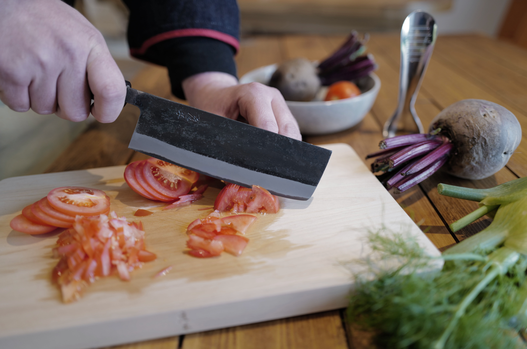 Japanese Carbon Steel Kitchen Knife - Nakiri