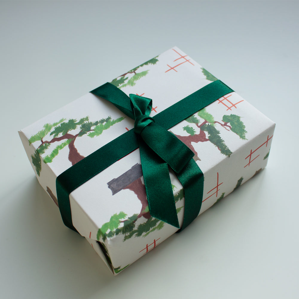 3 Sheets of Gift Wraps - Bonsai Tree