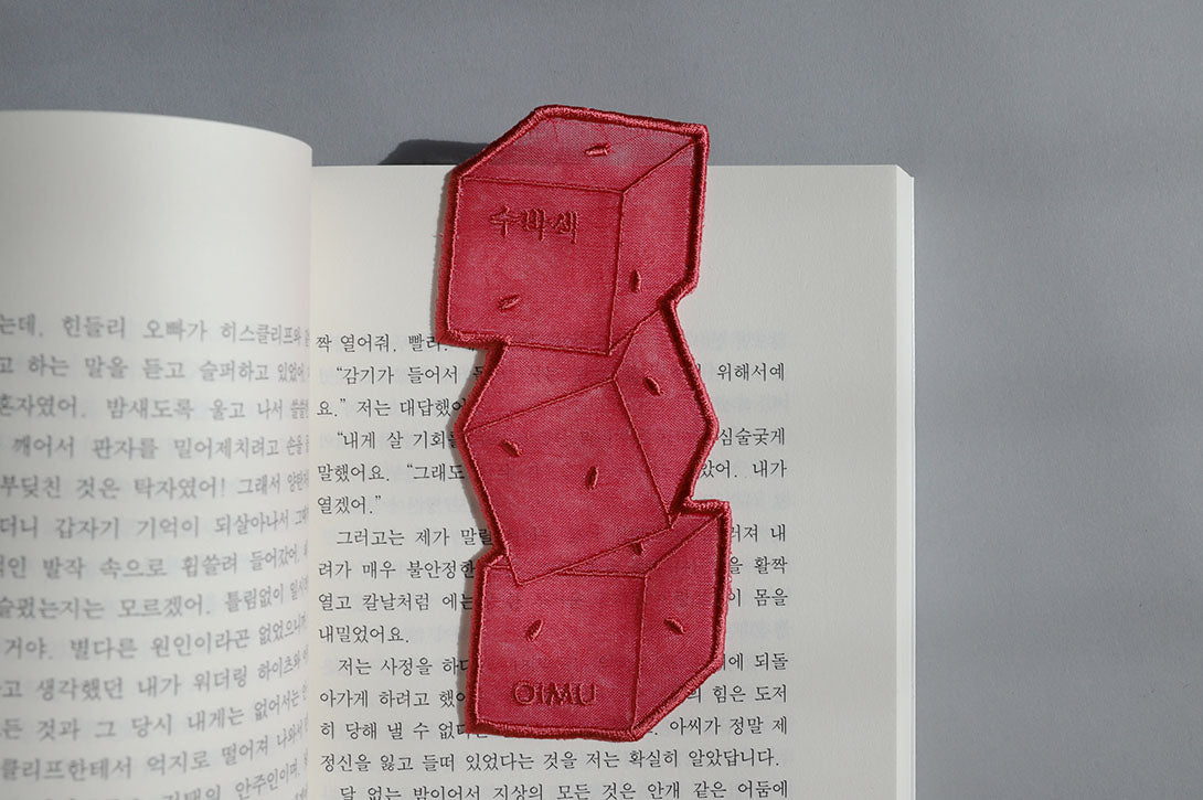 Korean Sheer Silk Bookmark in Watermelon