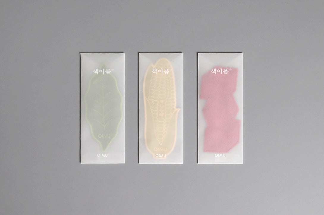Korean Sheer Silk Bookmark in Sweet Corn