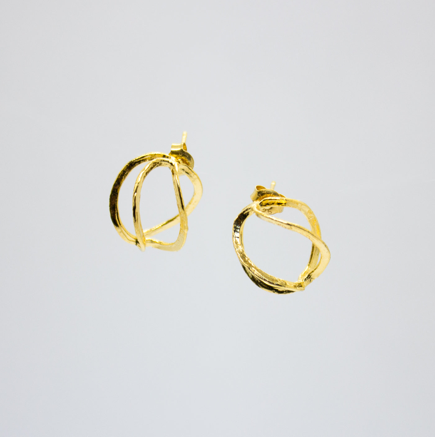 Earrings with Cage Shapes