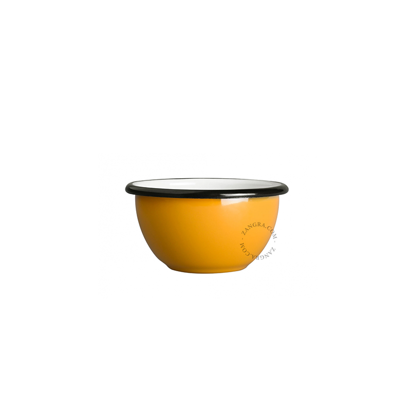Medium Enamel bowl in Mustard (0,25L)