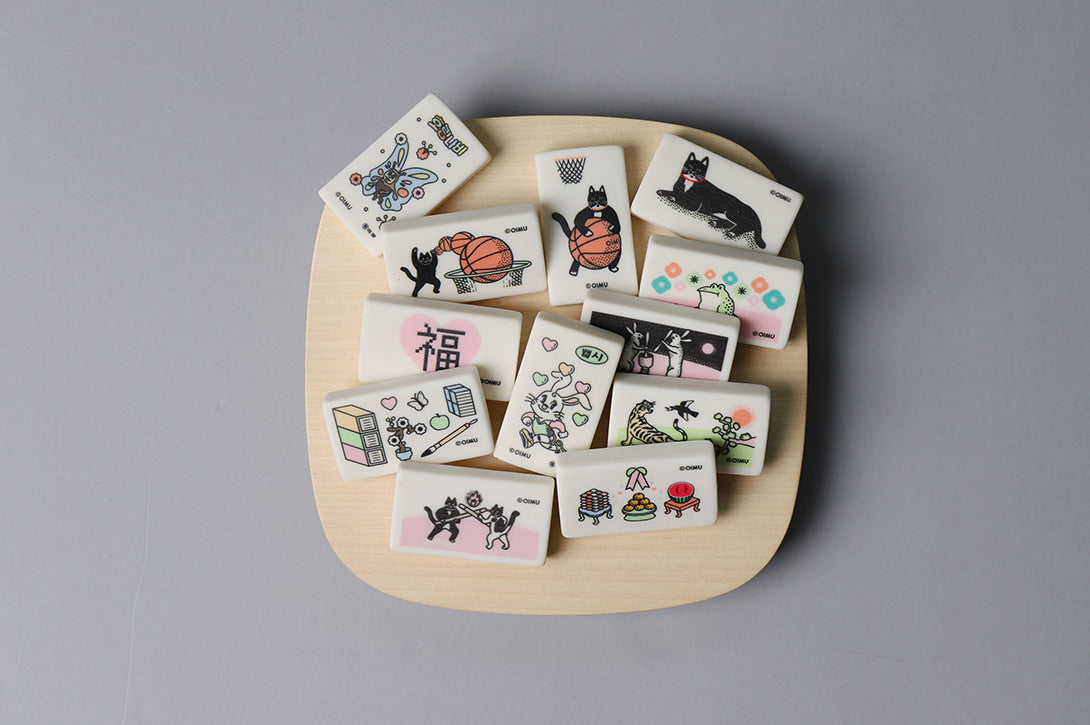 Square Eraser with Scholars Accoutrements Print
