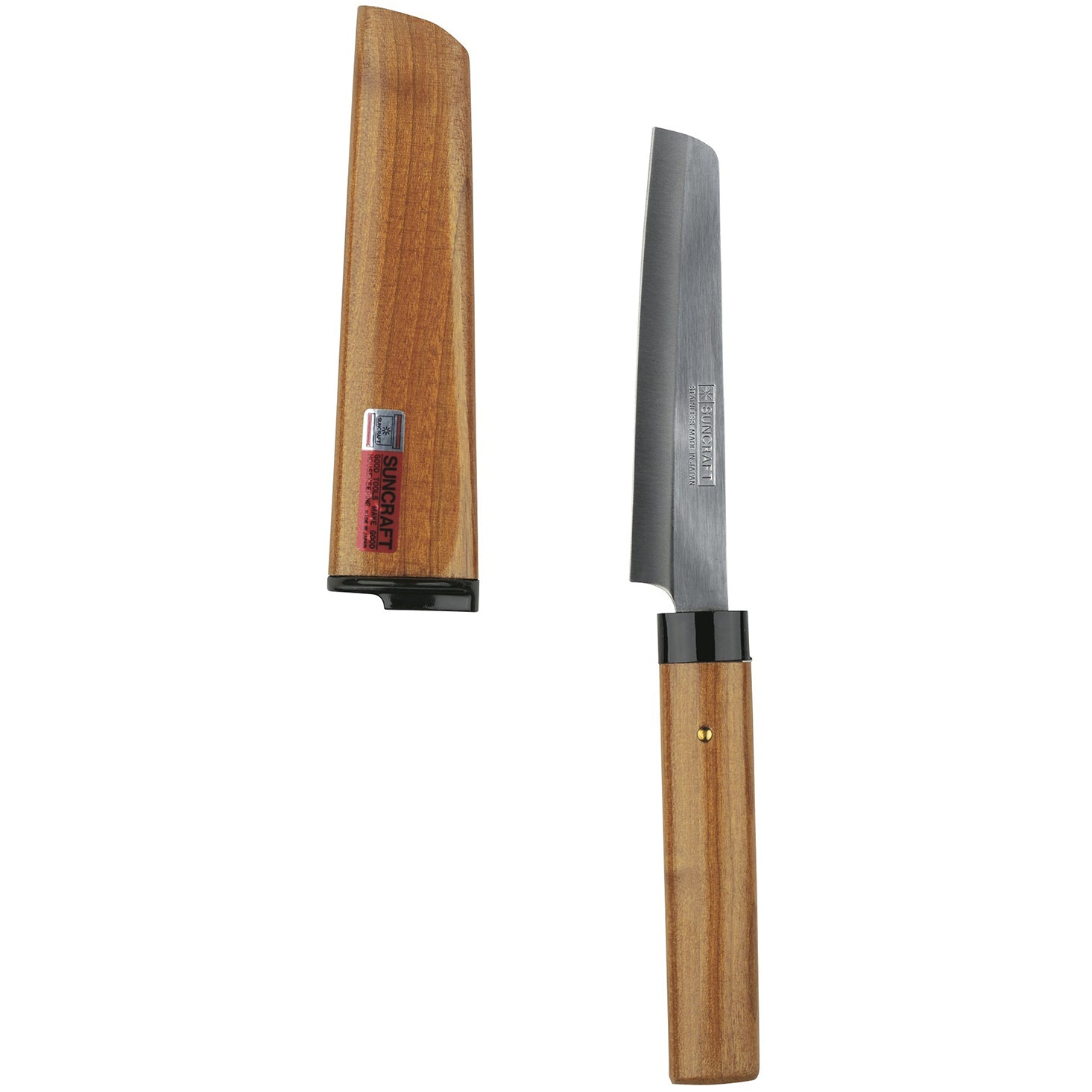 Fruit Knife with Cherry Wood Handle and Scabbard