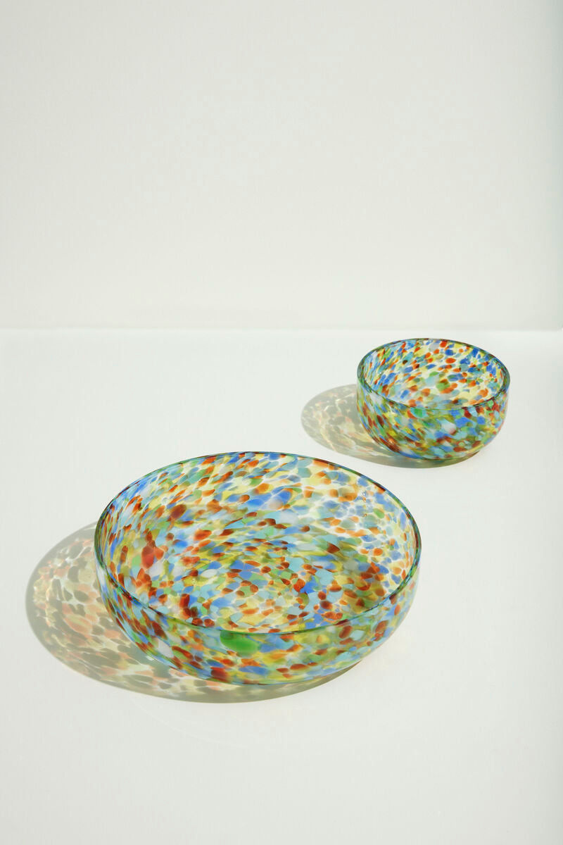 Handmade Confetti Glass Bowl in Small