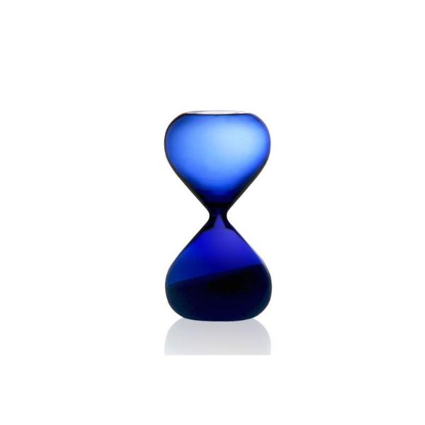 Sand Glass in Blue with White Sand - 5 mins Egg Timer