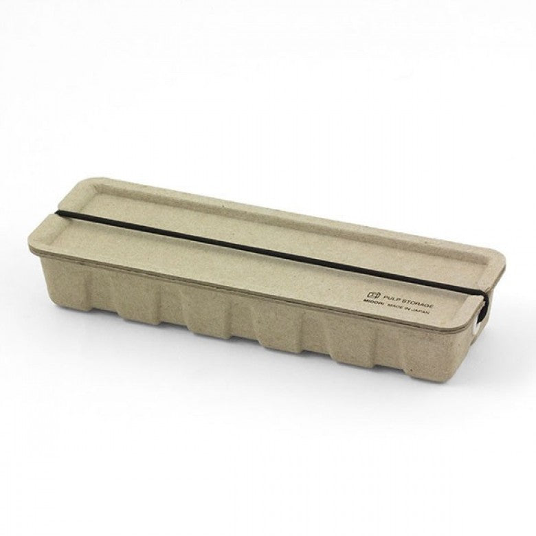 Recycled Pulp Pen Case in Beige