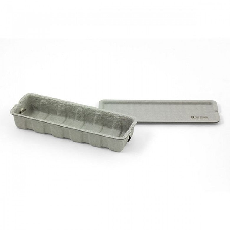 Recycled Pulp Pen Case in Grey