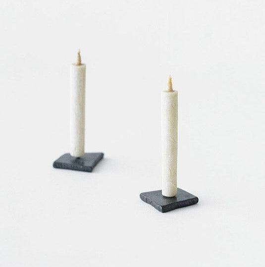 Handmade Japanese Sumac Wax Candles White No.1 - Pack of 8
