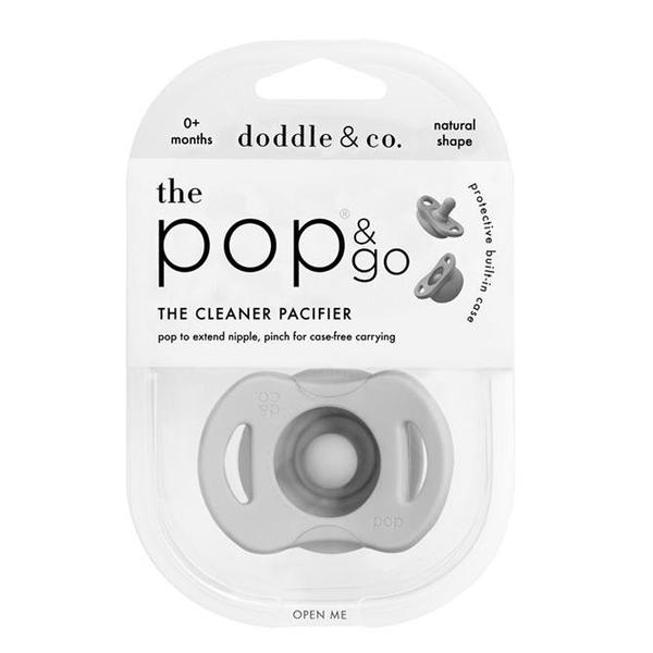 Pop & Go Single Pacifier Dummy in Grey
