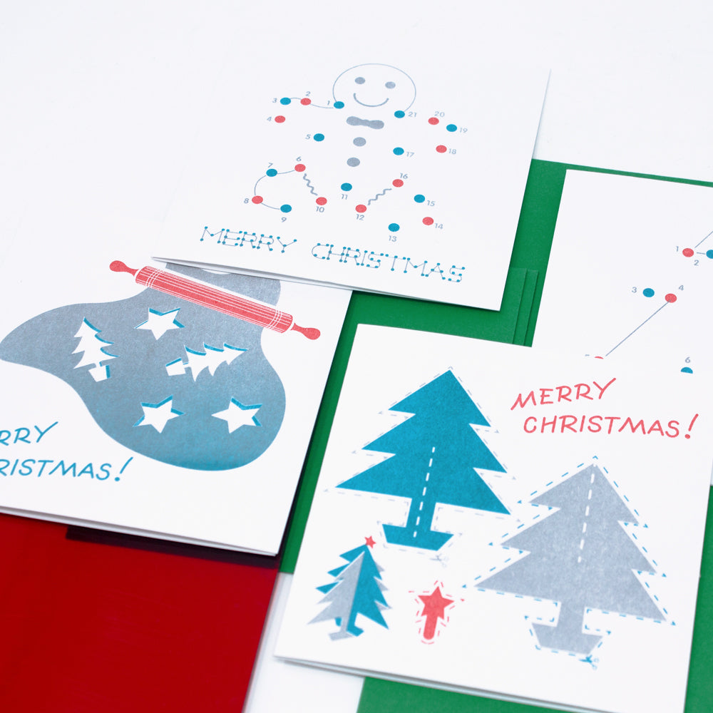 Christmas Card set of 4 - Risostyle