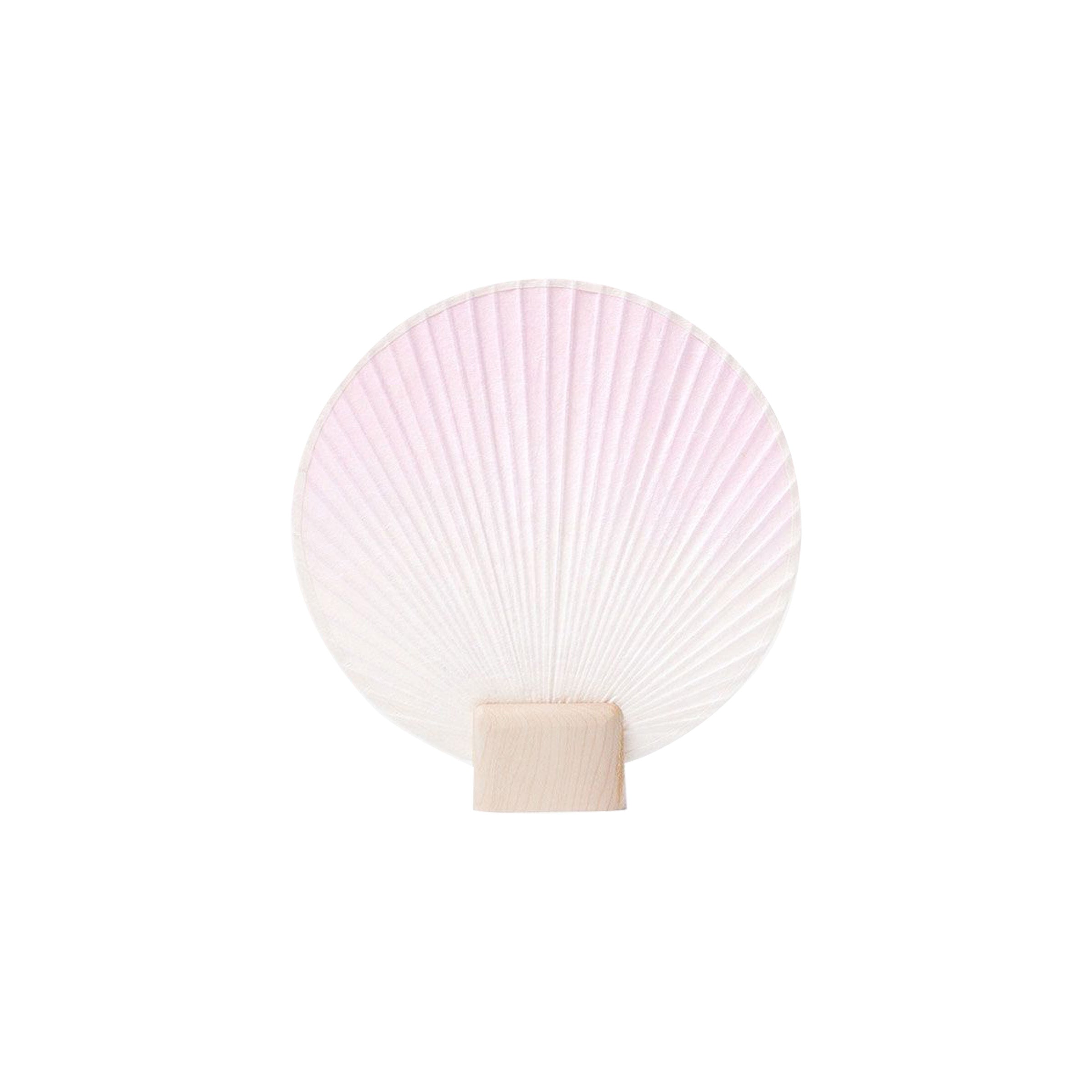 Hand Crafted Fan Round Small in Pink