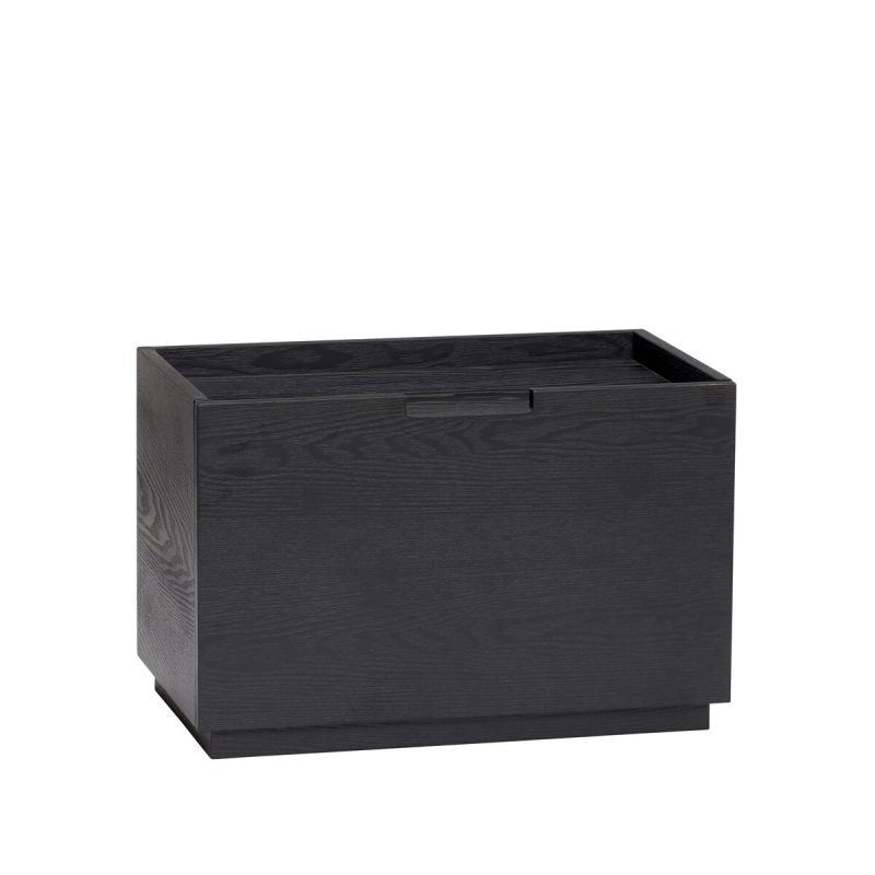 Stackable Wooden Storage Box in Black